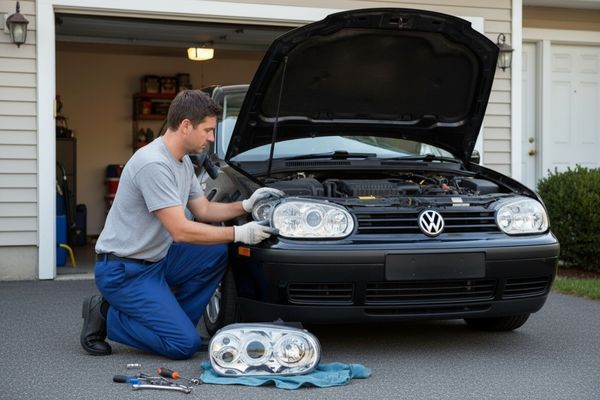 Montage von Golf 4 Scheinwerfern